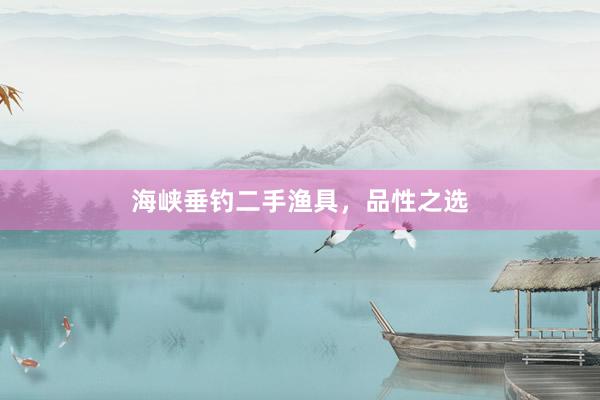 海峡垂钓二手渔具,品性之选